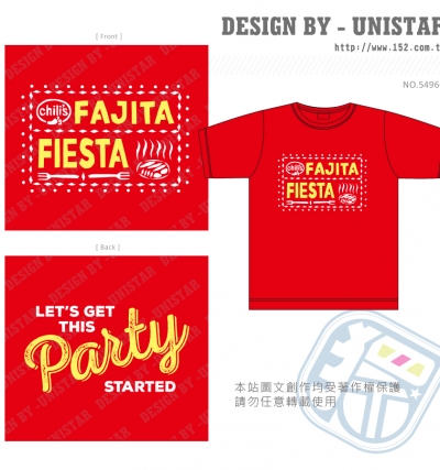 圓領短T,T,紅,餐飲,圖形