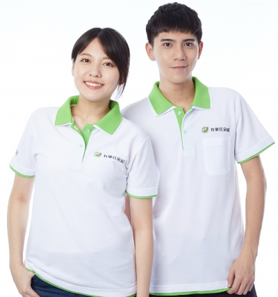 短P訂製50,短P訂製100,短P訂製200,短袖polo,訂製,雙領,領片換色,領片跳色,三顆扣,2顆扣,假兩件,口袋,白色,有巢氏,內外門襟配色