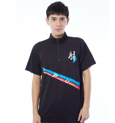 短P訂製50,短P訂製100,短P訂製200,短袖polo,訂製,拉鍊,立領,黑色