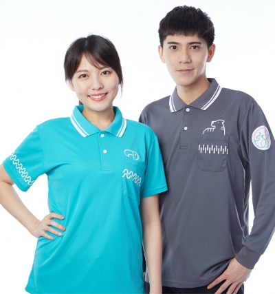 長P訂製50,短P訂製100,短P訂製200,短袖polo,訂製,2顆扣,兩顆扣,口袋,泰瑞藍,深灰色,長袖,束袖,領片配條,大版,貼邊