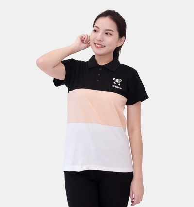 短P訂製100,短P訂製200,短袖polo,訂製,三顆扣,3顆扣,束袖,束口,中襟配色跳色,上身跳色,上身配色,康喬,紅色,隱藏式口袋,開衩,開叉