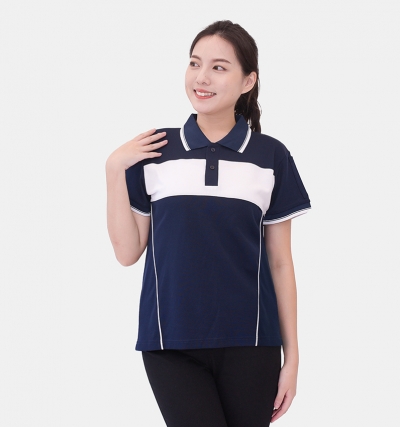 短P訂製100,短P訂製200,短袖polo,訂製,三顆扣,3顆扣,束袖,束口,中襟配色跳色,上身跳色,上身配色,康喬,紅色,隱藏式口袋,開衩,開叉