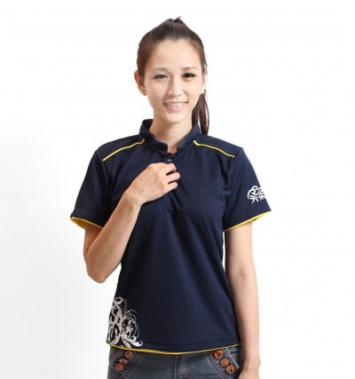 丈青,短P訂製50,短P訂製100,短P訂製200,短袖polo,訂製,假兩件,中國風,小立領,排品,排PIN,UP0101414