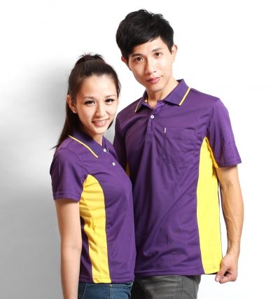 紫色,GL0200531,短P訂製200,短袖polo,訂製,側身拼接,2顆扣,二顆扣,透明扣
